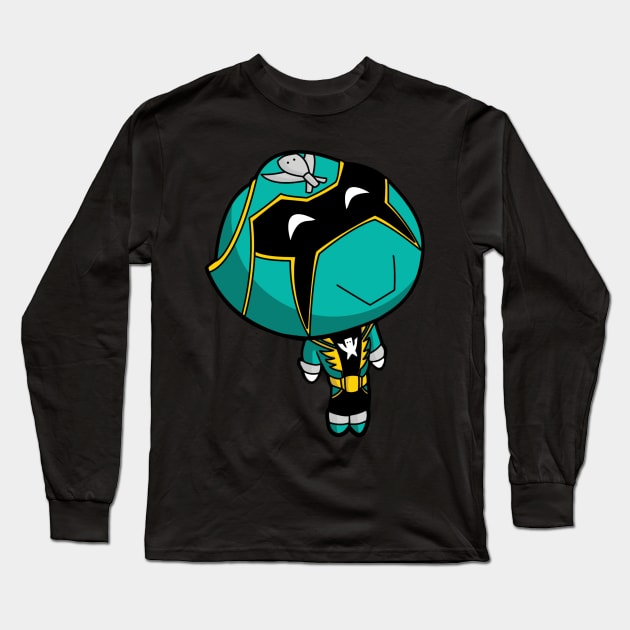 Gokai Green Chibi Long Sleeve T-Shirt by GeekLevelAsian